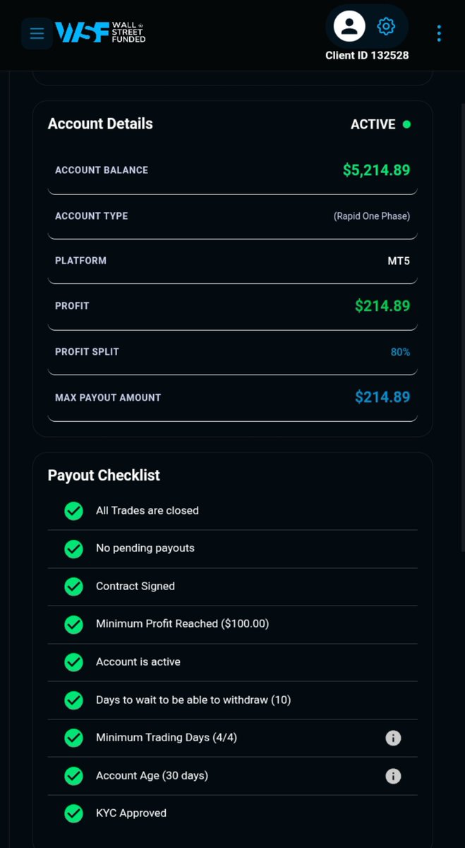 Rotex_fx's tweet photo. Payout day @WSFunded https://t.co/ngvqkp0zvF
