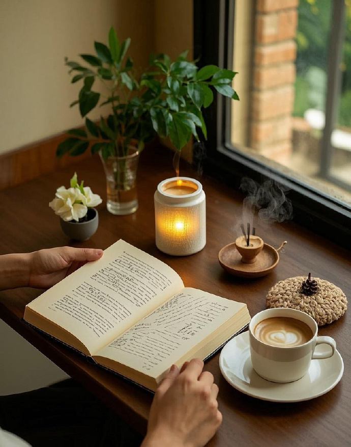 KrisCox75192163's tweet photo. [Slow Sunday vibes: coffee in hand, book on couch, no plans at all. Just me, my fuzzy blanket, and pure quiet joy ]， https://t.co/OQMi5YsMwJ
