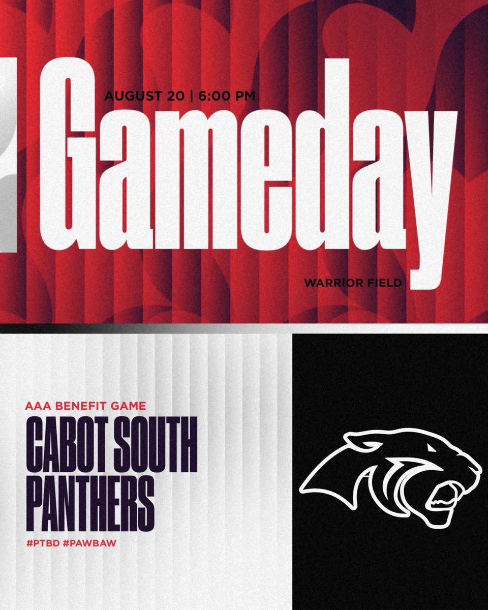 Kolton_Chism's tweet photo. Freshman year. First Game Day. 🏈

The journey starts tonight. Grateful for the opportunity, ready to compete, and trusting God every step of the way.

Let’s work. 🐾
@CabotFB  @CoachVert  @PrepRedzoneAR 

#AGTG #GameDay #FreshmanFootball #CabotPanthers #ClassOf2030 https://t.co/DoHrHvSrTG