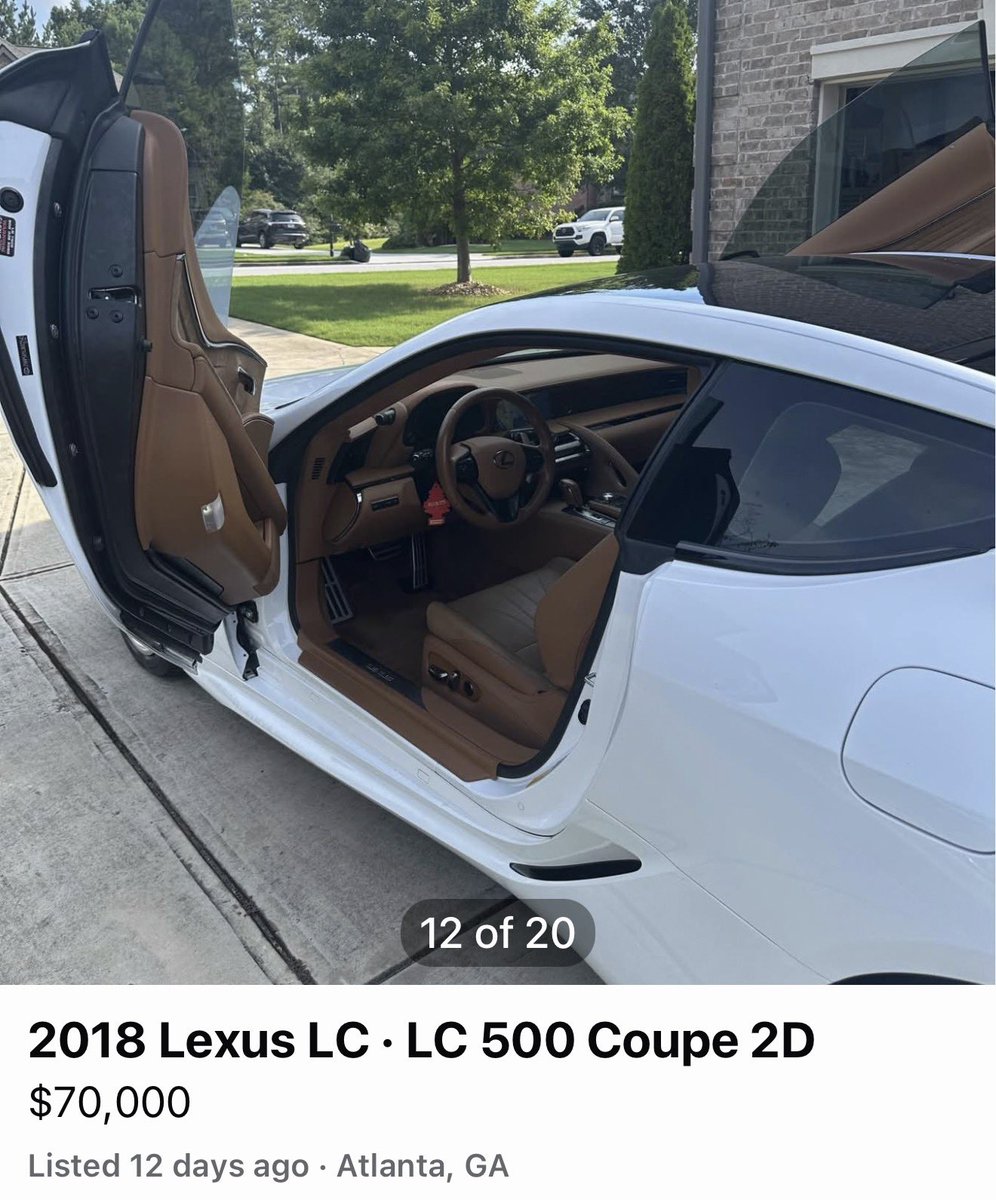 horsepower's tweet photo. They threw lambo doors on the LC500 https://t.co/hiiHKker02