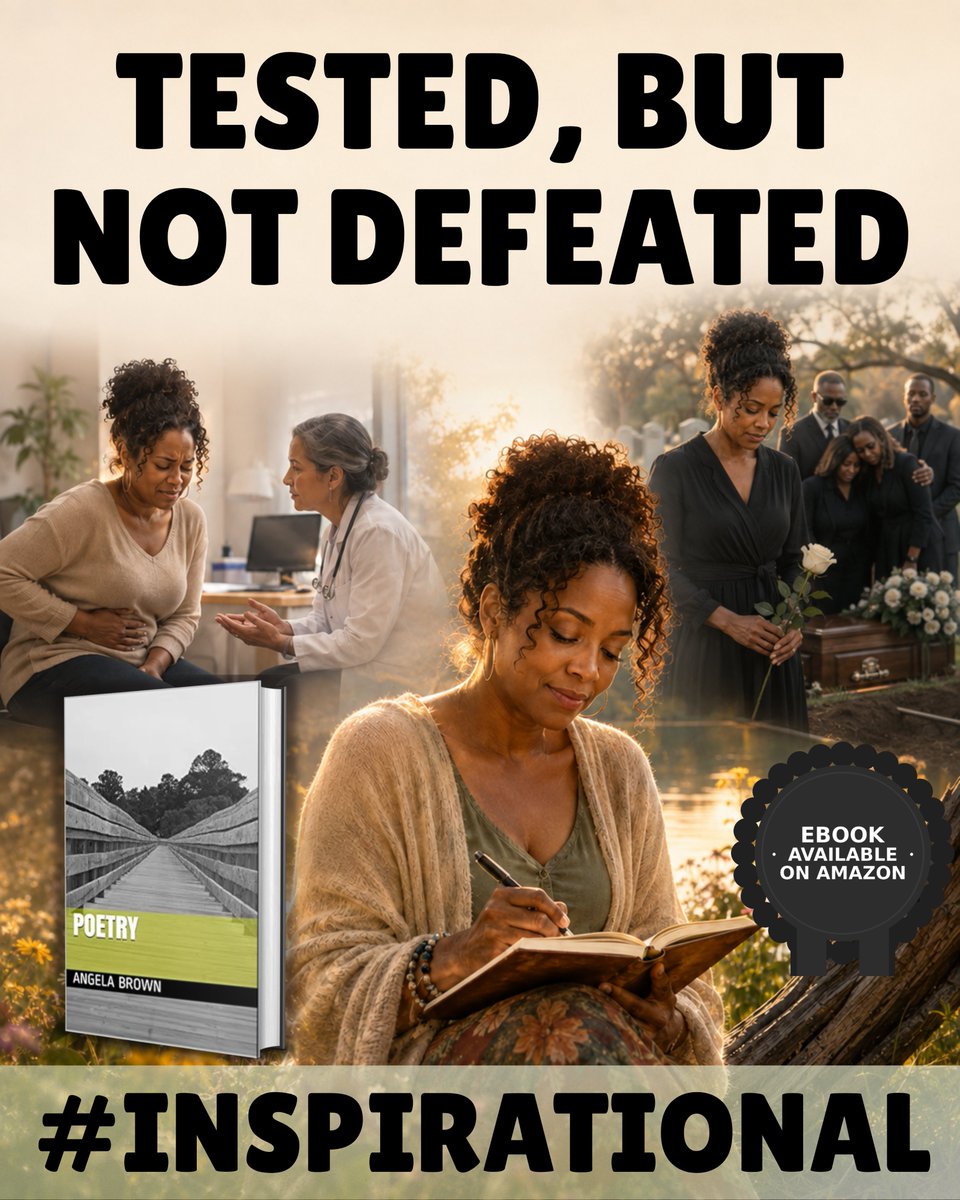 TwBookClub's tweet photo. In “Poetry”, Angela Brown demonstrates remarkable resilience as she navigates health struggles and the loss of loved ones.

Her journey is a moving reminder of the strength it takes to keep going, even when life feels overwhelming.

Find out more in “Poetry” by Angela Brown. https://t.co/1UpQvwzfeH