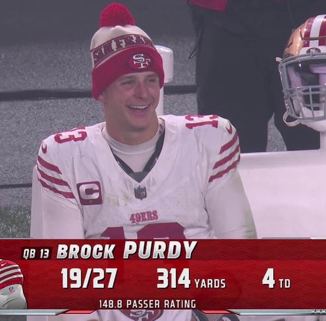 mattyac_'s tweet photo. Brock Purdy owns this sorry ass team https://t.co/2SCAzry7Sr