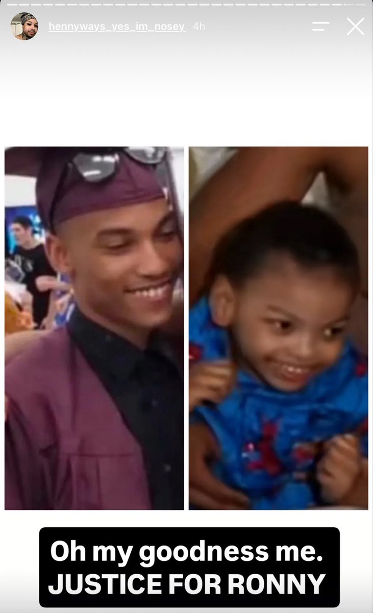 booooopt2's tweet photo. RONNY YOU ARE THE FATHER !! 🙂‍↔️🙂‍↔️🙂‍↔️🙂‍↔️ Ronny Jr literally has his whole face !! Killed that man for speaking up on the truth because that is his son !! #Justice4Ronny !! Rest up King ! 💙🕊️ https://t.co/yywTiIdDJ6