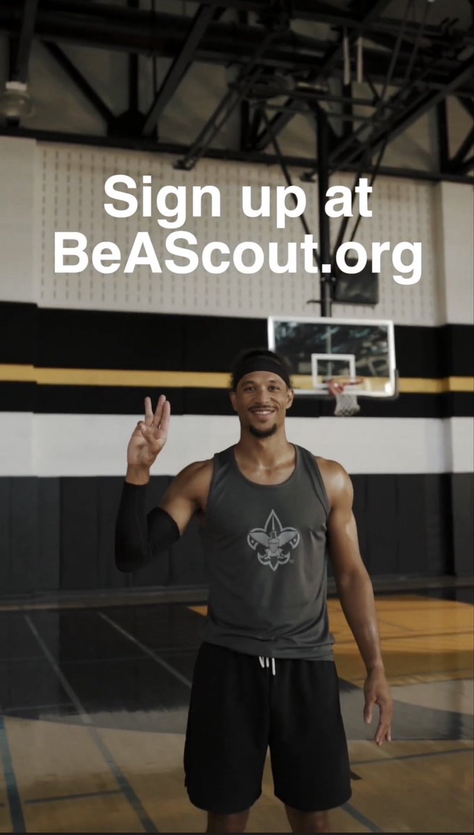 SbondyNBA's tweet photo. Former Eagle Scout Josh Hart is helping with fall recruiting. https://t.co/BdiVtHXOLl