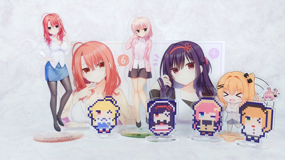 yuuka_san_8899's tweet photo. 我が家にあるまどそふと関連作品のアクリルグッズ偏り過ぎてて自我強過ぎだろになってる( https://t.co/GCyZXGQUzG