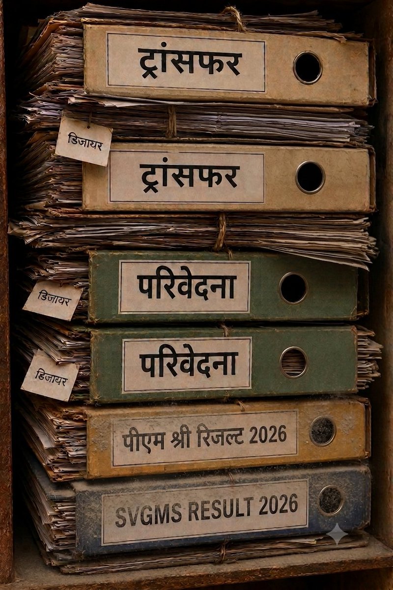 Pradeep_Panwar9's tweet photo. SVGMS RESULT..... शायद किसी अलमारी में फ़ाइलों के नीचे दब गया हो https://t.co/ptvV8oxSBj