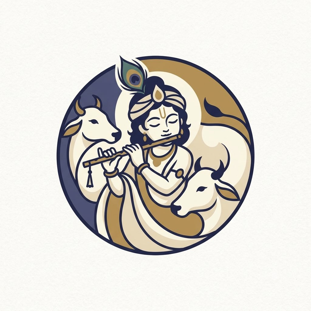 garudazhwar's tweet photo. Śrī Kṛṣṇa Logos. https://t.co/Krctw0l9zc