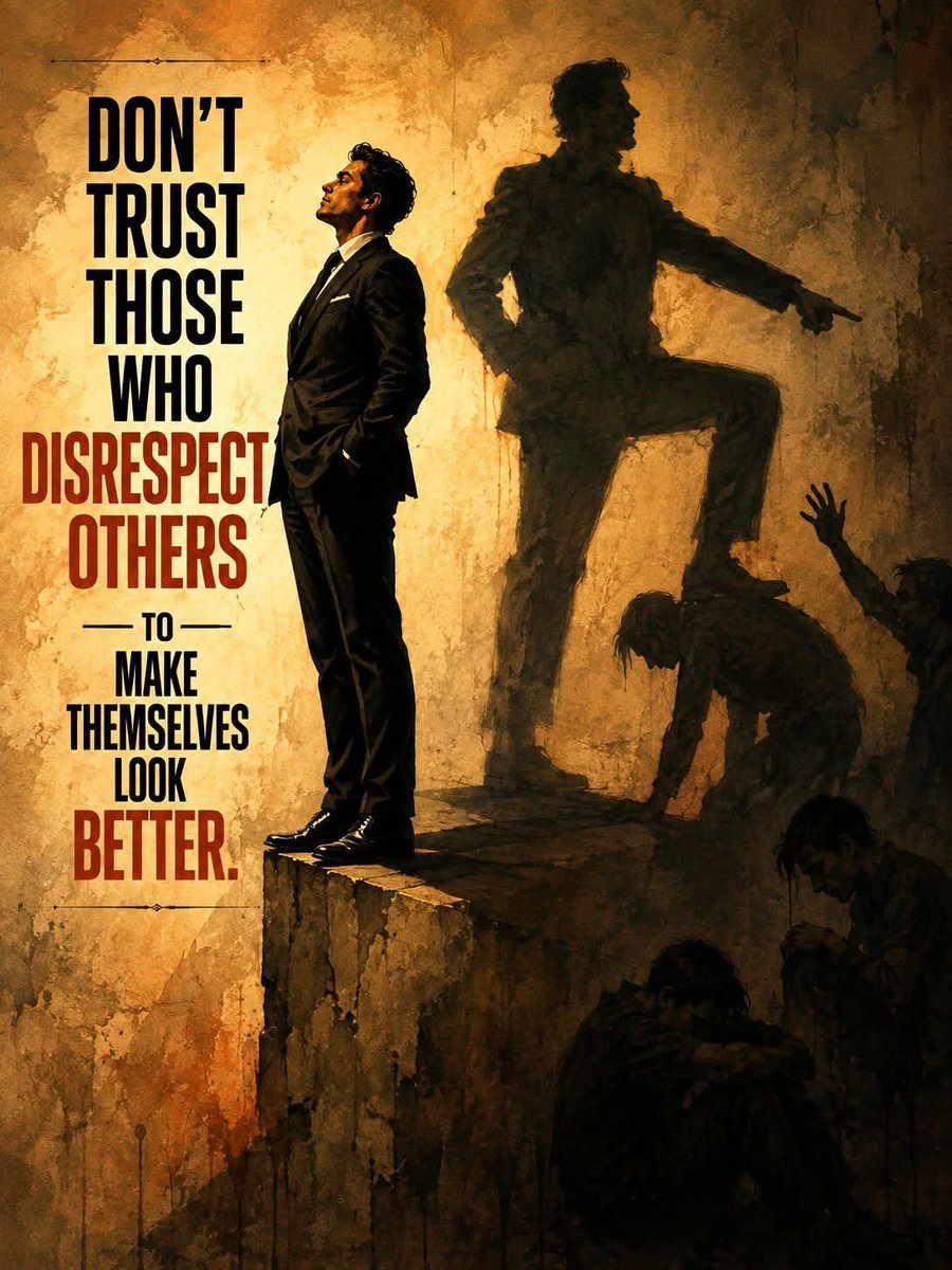Asset_owner's tweet photo. Never trust someone who needs to belittle others to shine. https://t.co/DLg3BuDfpK