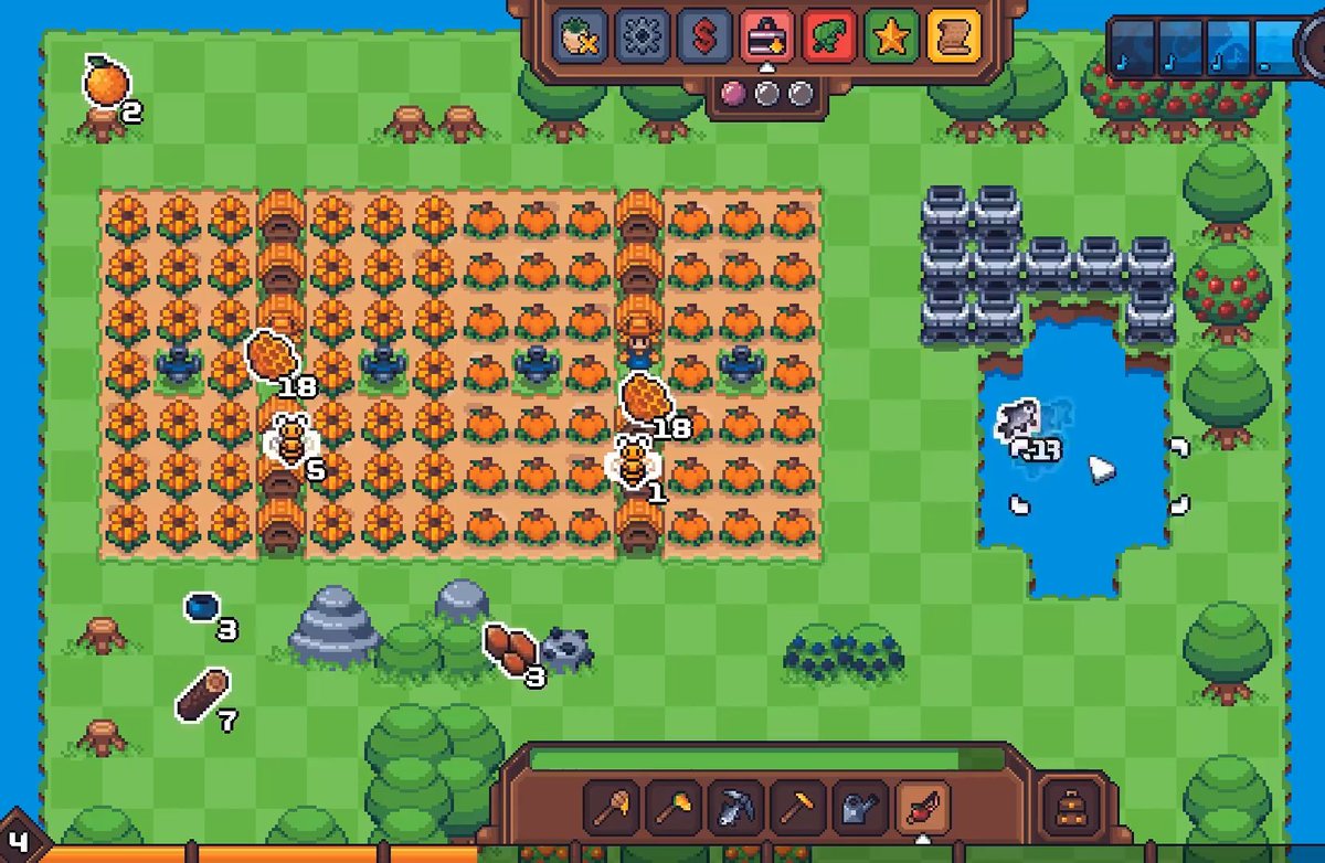Sarahlacy20's tweet photo. Just 20 mins of cozy farming sim grind after work  The chickens already look forward to their evening snacks! #GamingDaily #CozyGames https://t.co/EfCwOpUki5