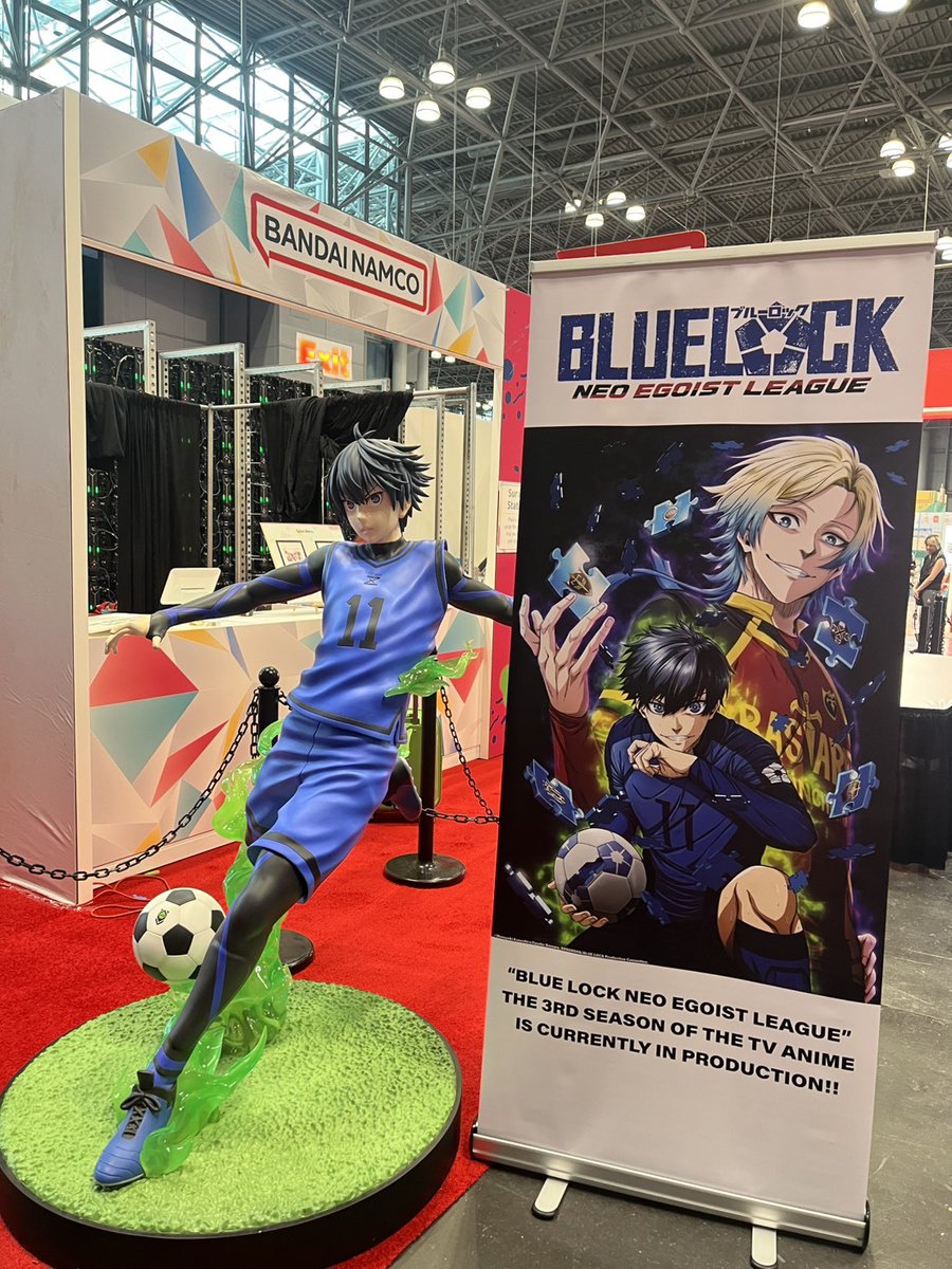 Blue_Lock_En's tweet photo. Come check out BLUE LOCK at the Bandai Namco Filmworks booth (#820) at #AnimeNYC! 💙⚽️

#ANYC #ANYC2026 #BLUELOCK https://t.co/JWf0DSxnv9