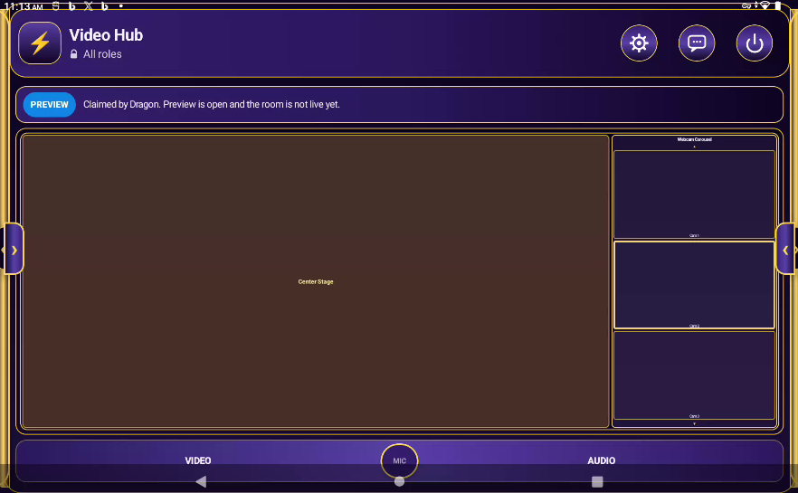 realRGarcia's tweet photo. Video Streaming work-in-progress on mobile / tablet device. Nothing connected yet, but placeholders are there. Spread the word. Let's grow!

#stormcloudconnect #IndieDev #PCGaming #VTuber #PCgamer #GamingCommunity #TTRPG #MMORPG #GameDev #IndieGameDev #roleplay #VTuberUprising https://t.co/BR6elBUkW4