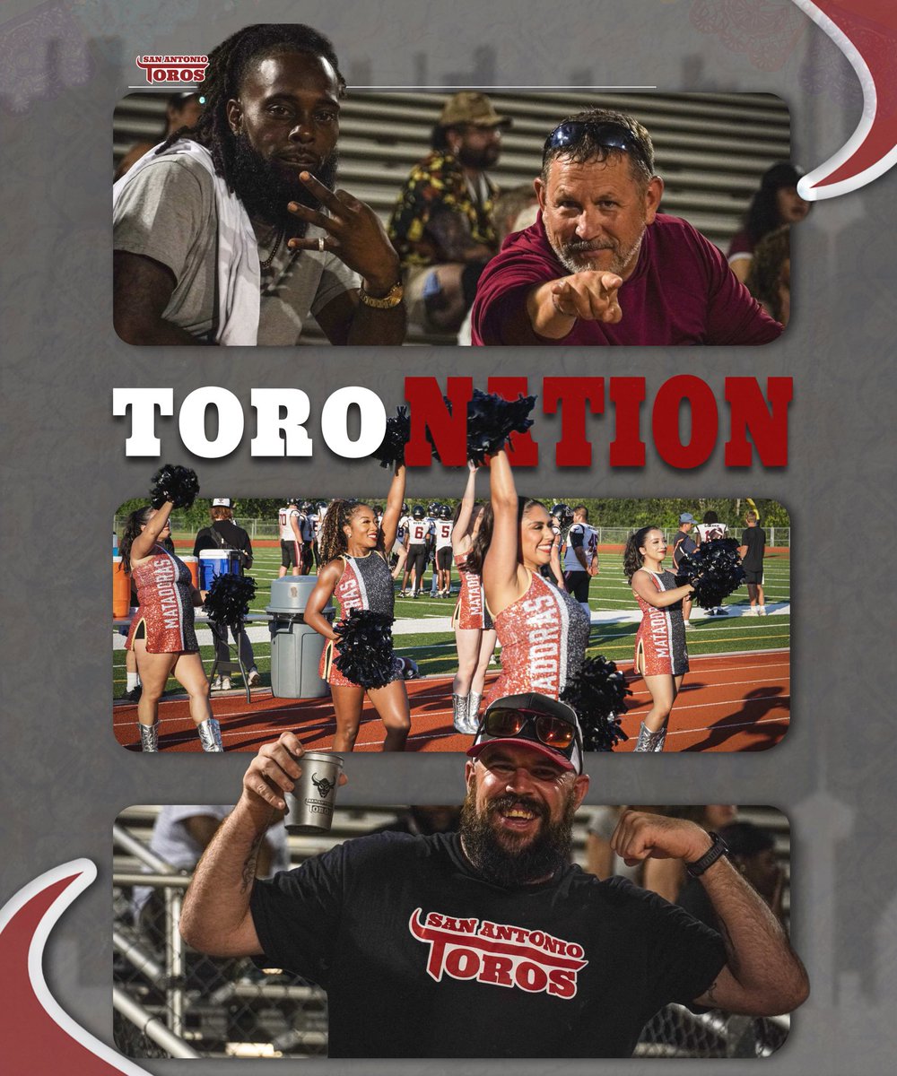 CoFLToros's tweet photo. From San Antonio, For San Antonio. Toro Nation stand’s together❤️🐂
#cofl #sanantoniotoros #sanantoniofootball #vamostoros #toronation https://t.co/BM6K4jwh6K