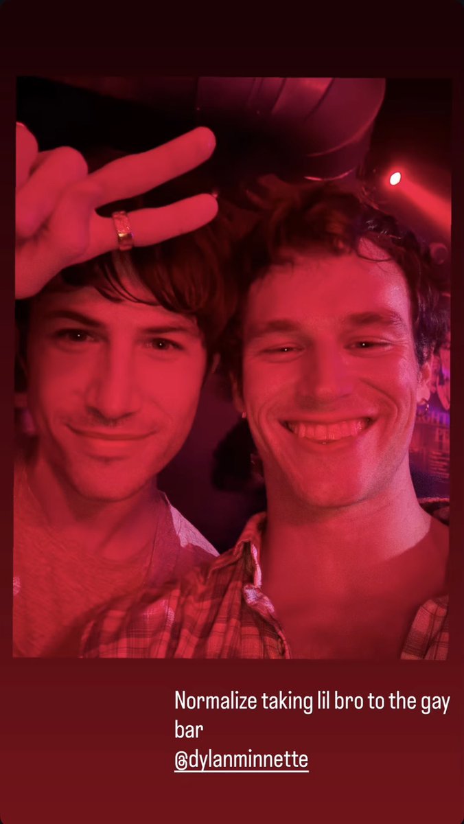updatewallows's tweet photo. Dylan can be seen at a gay bar via brandonflynn’s Instagram story! https://t.co/5ytTQ1YHX7