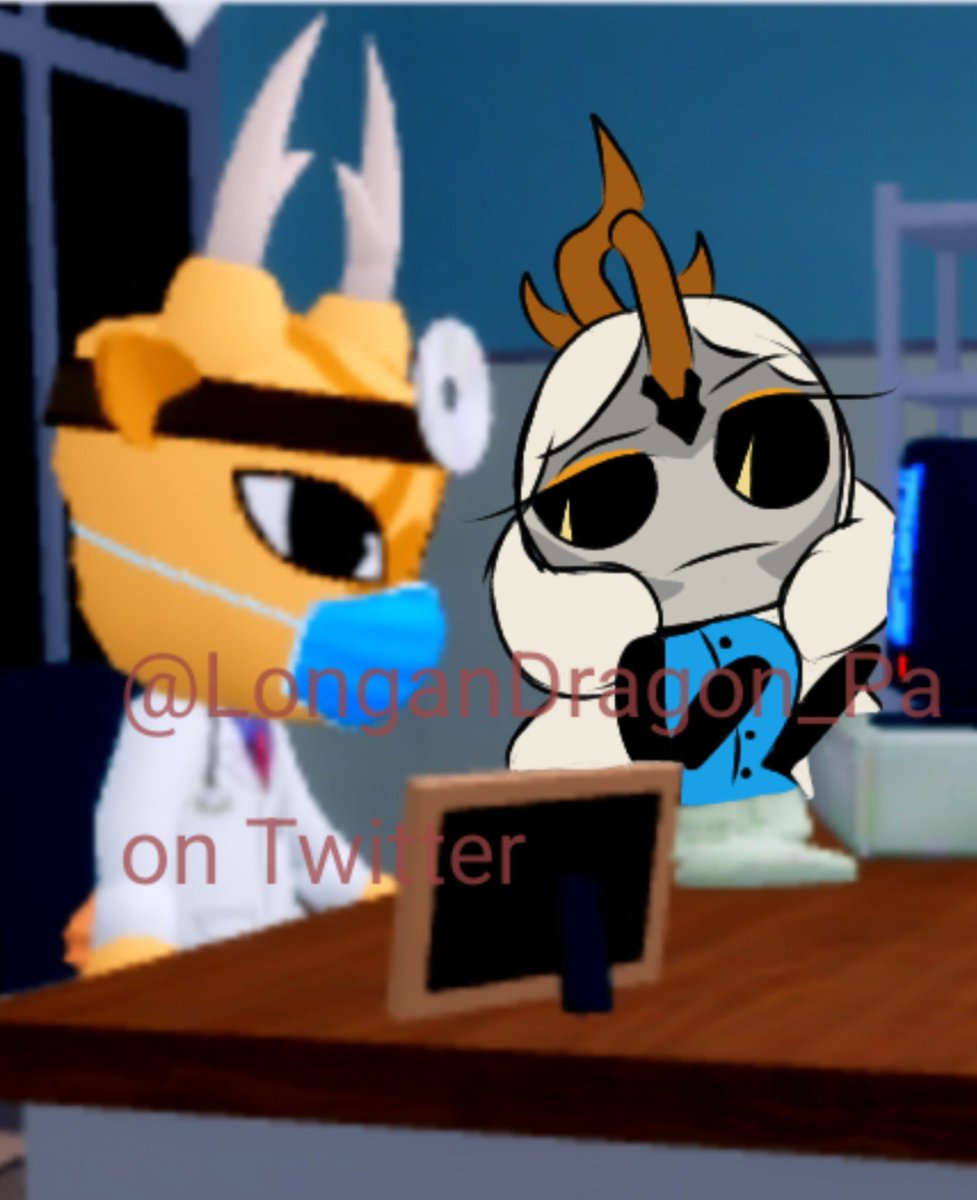LonganDragon_Pa's tweet photo. Breaking News: Longan Dragon was spotted working in Animal Hospital, they said they didn't know they were supposed to treats patients and not throwing them in the trashcan.

#longanDragonCookie
#animalhospital https://t.co/0ORrFSSPq9