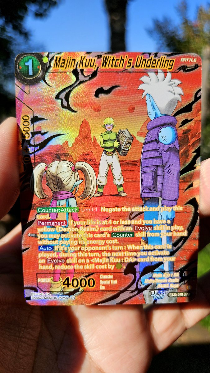 Jmag20's tweet photo. Dragon Ball Daima Majin Kuu BT30-078 https://t.co/8h7aPGdySy