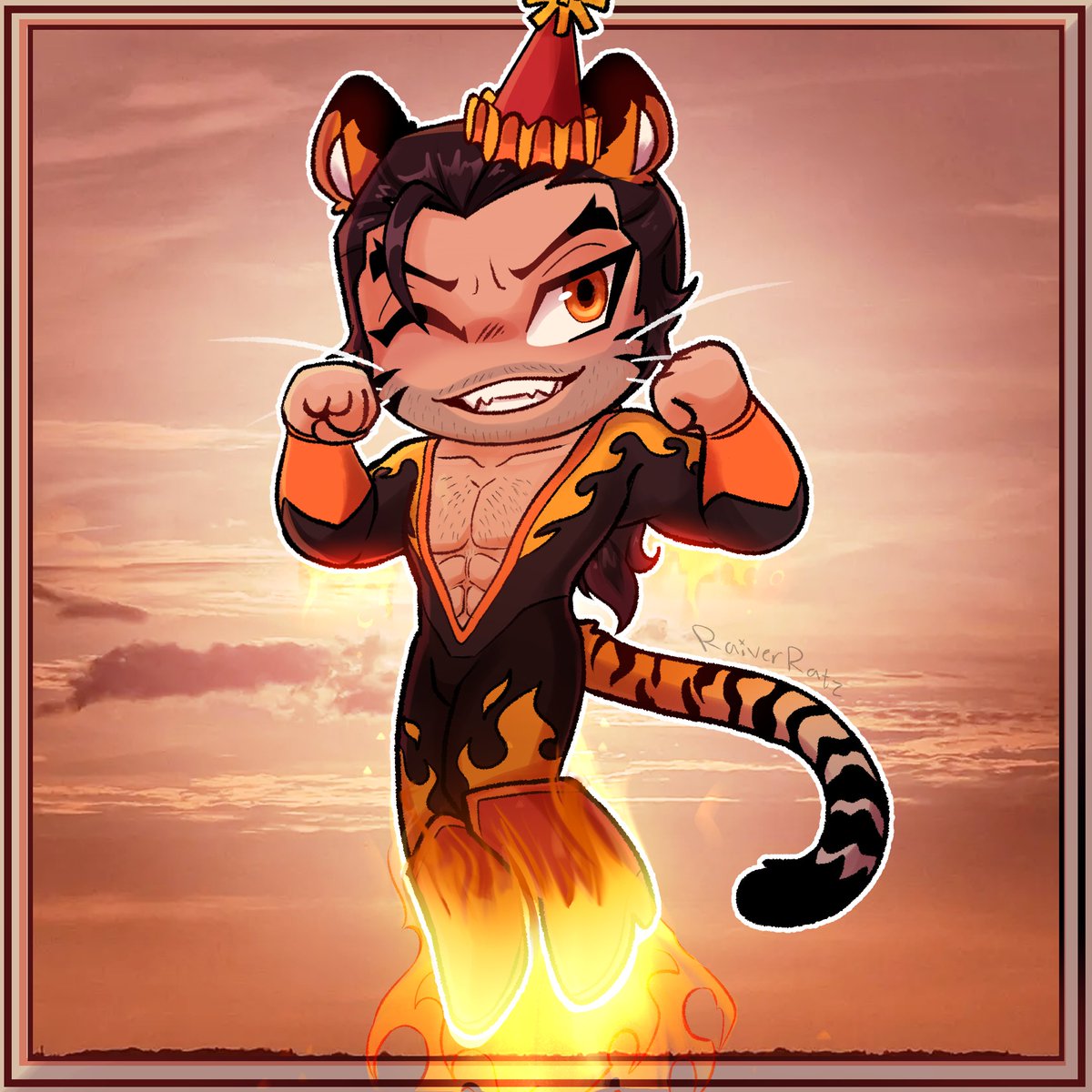 RaiverRatz's tweet photo. Happy birthday Flambae! π₯β€οΈβπ₯
The more I look at this the more uncanny it gets for some reason...
#flambae #Dispatch https://t.co/t8N6FJoTbb
