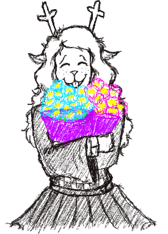 KBatnyam's tweet photo. ..and you saw Noelle smiling at you, with arms full of flowers.
#art #deltarune #noelleholiday https://t.co/OE6vgUWzXK