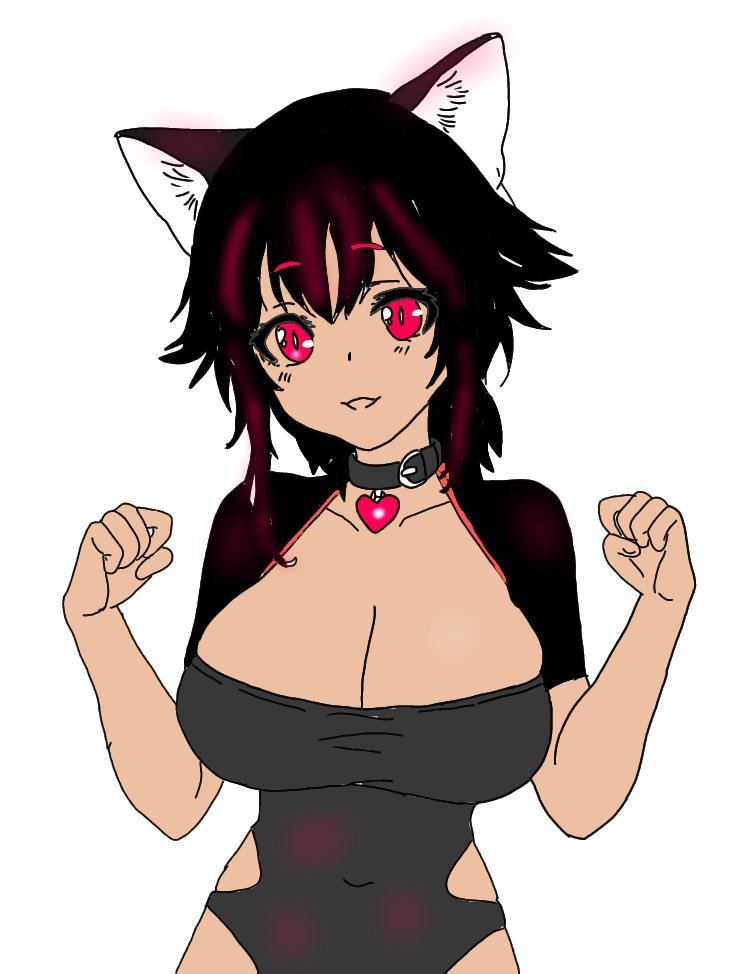 MegaDemonHero16's tweet photo. Might as well buy some time with this lovely female Feline which was drawn for a friend so I'm leaving it here till then https://t.co/ywkbgwvpyr