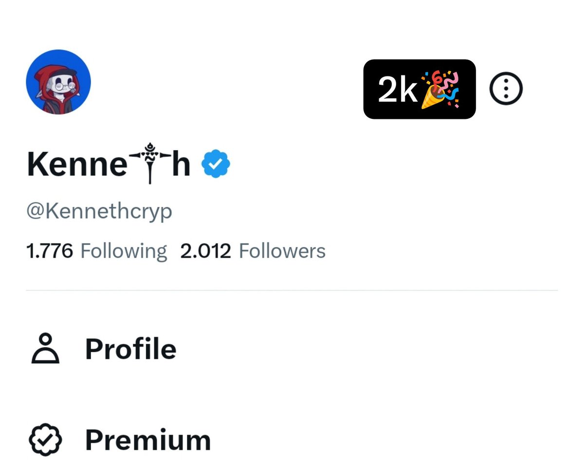 Kennethcryp's tweet photo. 2K FOLLOWERS 🥹❤️

We really hit 2,000.

Started with zero, just posting, learning, engaging and showing up every day. Now we’re 2K strong.

Thank you to everyone who followed, supported, liked, replied and believed in the journey. 🫂

This is only the beginning.

Road to 5K starts now 🚀