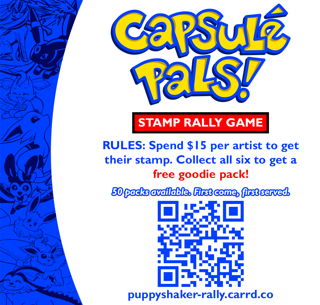 puppyShaker's tweet photo. #NDK 2026 is two weeks away, and I'm hosting a stamp rally! Support me and 5 other friends to get an Eeveelution trading card pack! https://t.co/VqGKBRhYwv