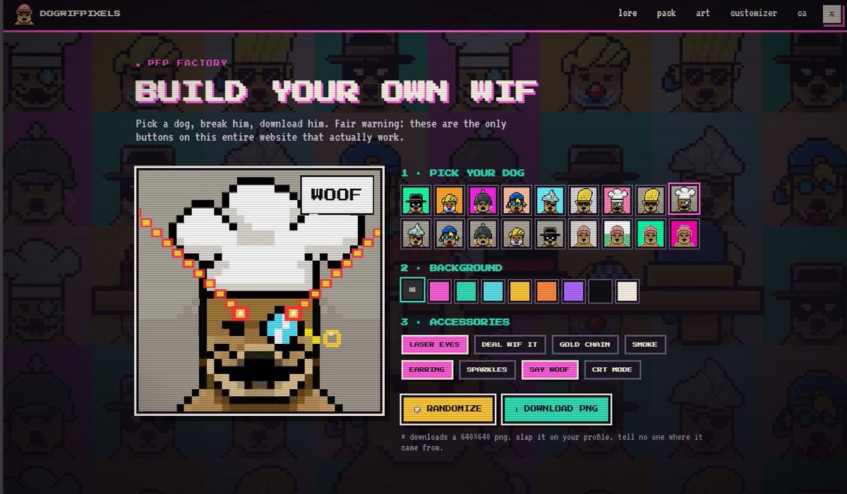 dogwifpixelPF's tweet photo. $5,000 Holder Campaign

Way it works:

- Go on web and make your own $PIXELS PFP: https://t.co/upit2Acqwd 
- Post your Custom PFP to your X with "$PIXELS" in it
- RT this post + Follow @dogwifpixelPF (🔔)
- Drop addys in replies

$PIXELS will be bought back with creator rewards and then airdropped to winners.