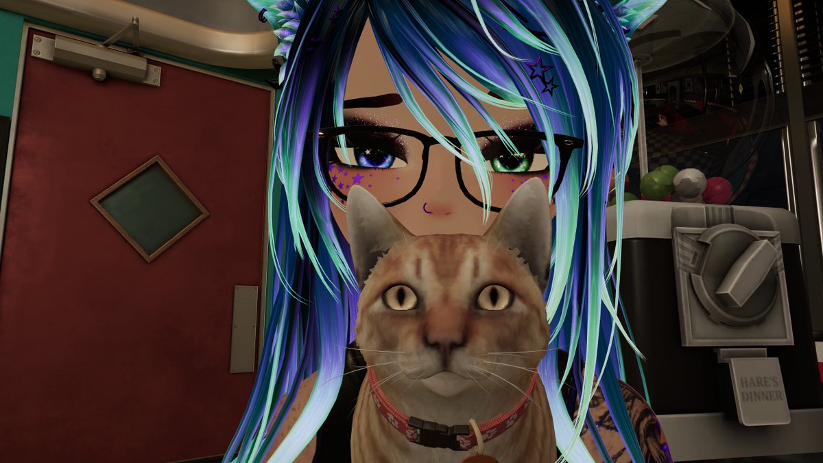 ElMijoVRC's tweet photo. Just relaxing with my pussy!! (cat :3)
#VRChat https://t.co/YLXfuJeYAn