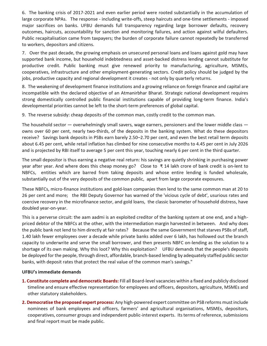 AIBEAofficial's tweet photo. PSB REFORMS MUST SERVE THE PEOPLE, NOT PRIVATE PROFIT
#UFBU #AIBEA https://t.co/HvTzzVqOk6
