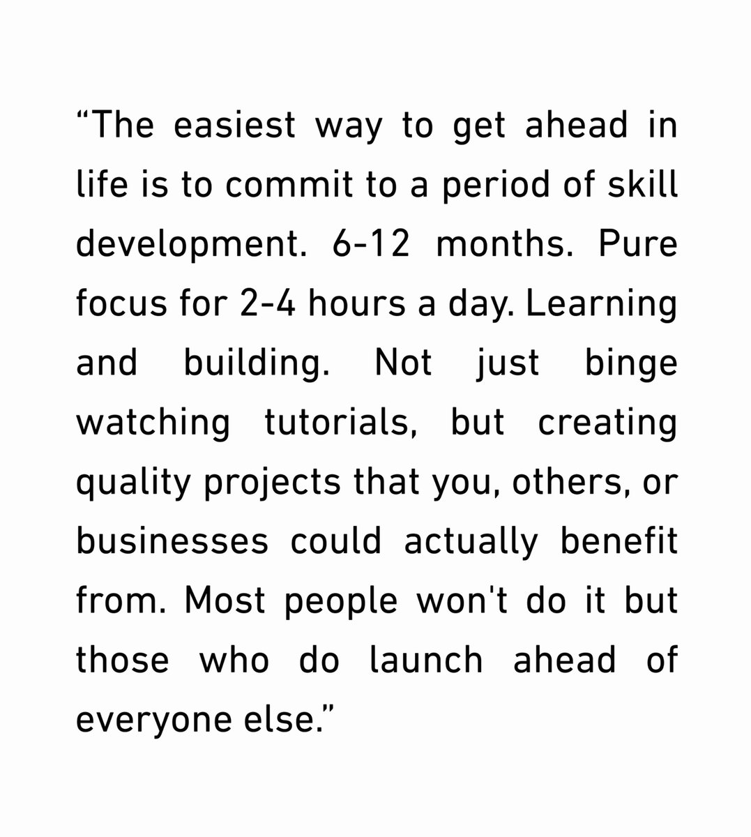 readswithravi's tweet photo. Dan Koe on how to get ahead in life: https://t.co/drkne5Fmoh