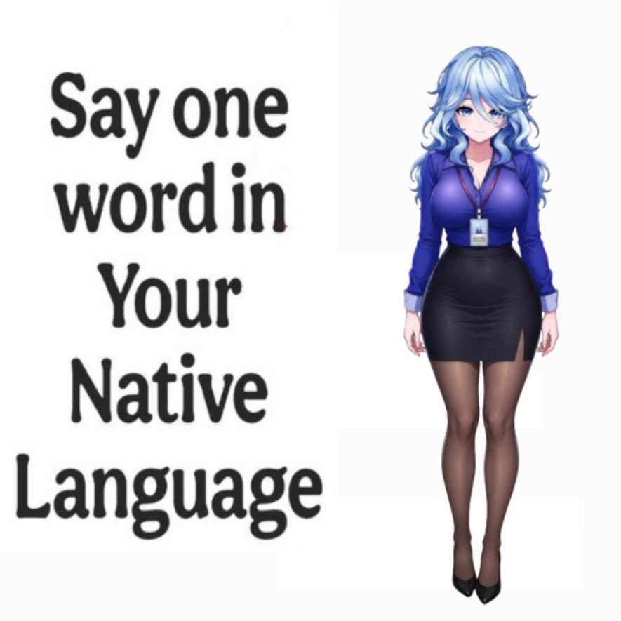 _Chloe_Vtuber's tweet photo. One word. One language. Let’s see what you got 👀 https://t.co/8WjEXqMogh