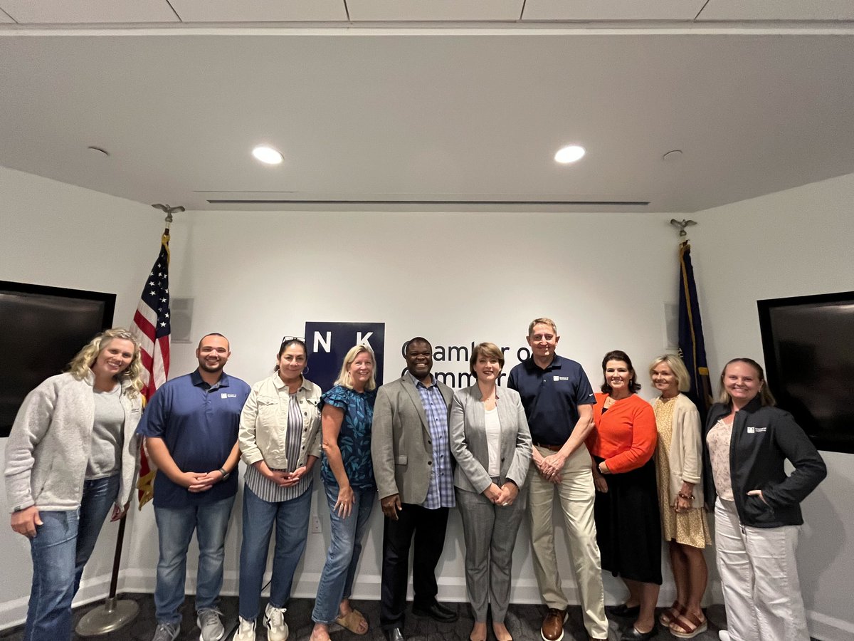 nkychamber's tweet photo. The NKY Chamber team welcomed the French Consul General, Charlotte Montel to our Fort Mitchell office today! Thank you for visiting with us. https://t.co/egbaYEsnrT