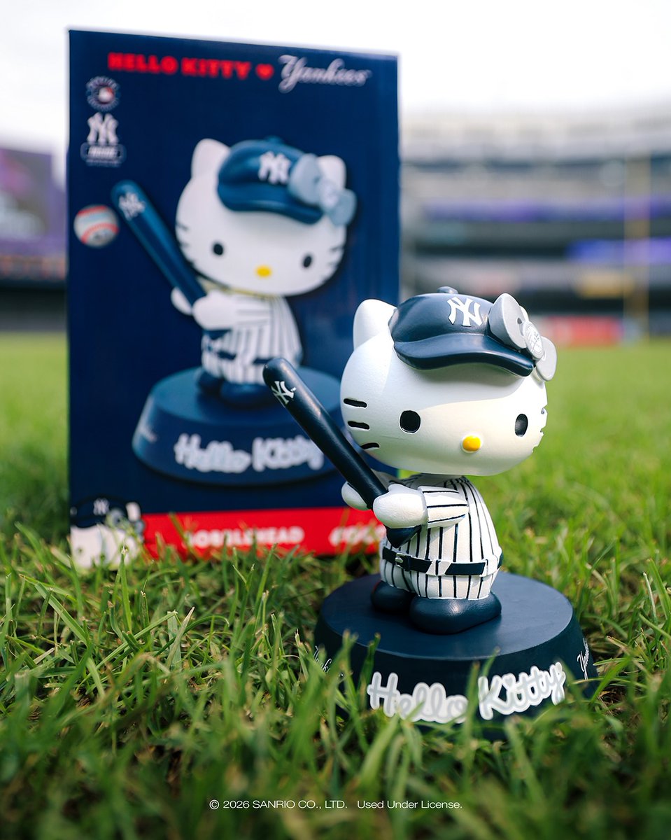 ModernNotoriety's tweet photo. New York Yankees x Hello Kitty 🎀⚾️

🗓️ August 22 at Yankee Stadium https://t.co/RbFUR86I3L