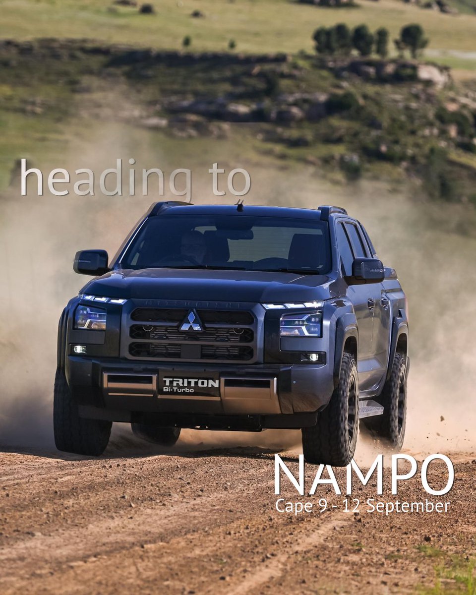 mitsu_motors's tweet photo. What do you get when you combine a Mitsubishi enthusiast with a love for agriculture and community? A NAMPO visitor, of course! 🌾🛻

Visit us at Stand A6 and experience the brand-new Triton Bi-Turbo firsthand. 9-12 September at Bredasdorp Park.

#MitsubishiMotorsSA #NAMPO #DriveYourAmbition
