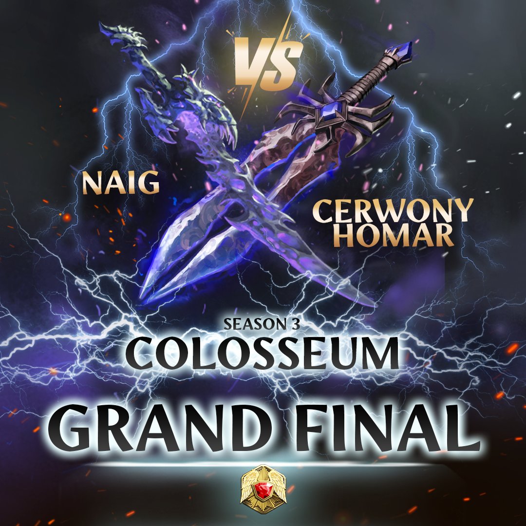 MightMagicFates's tweet photo. 🏆 Colosseum S3 Grand Final 🏆

After an intense season, it all comes down to this:
CerwonyHomar vs naiG in an epic BO7, on August 22nd, 6pm CEST!

GwentarTV will stream the final live on Twitch:
▶️ https://t.co/mV76toQc69

And CerwonyHomar will live share his perspective and react to his performance on his YouTube channel from 8.30PM CEST!
▶️ https://t.co/9oMc7gLr5m 

Who will you be rooting for? 👀