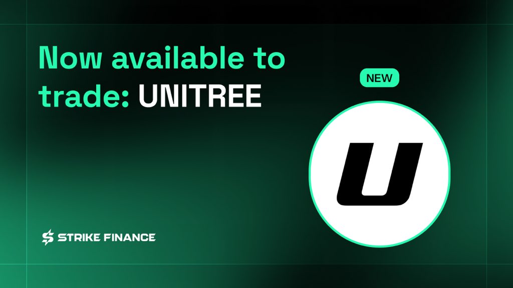 strikeperps's tweet photo. We’re excited to announce Unitree is now live with up to 10x leverage.

Never stop shipping 🚢

Link: 🕹️ https://t.co/xzvaspip1E https://t.co/weDIOJiDWm