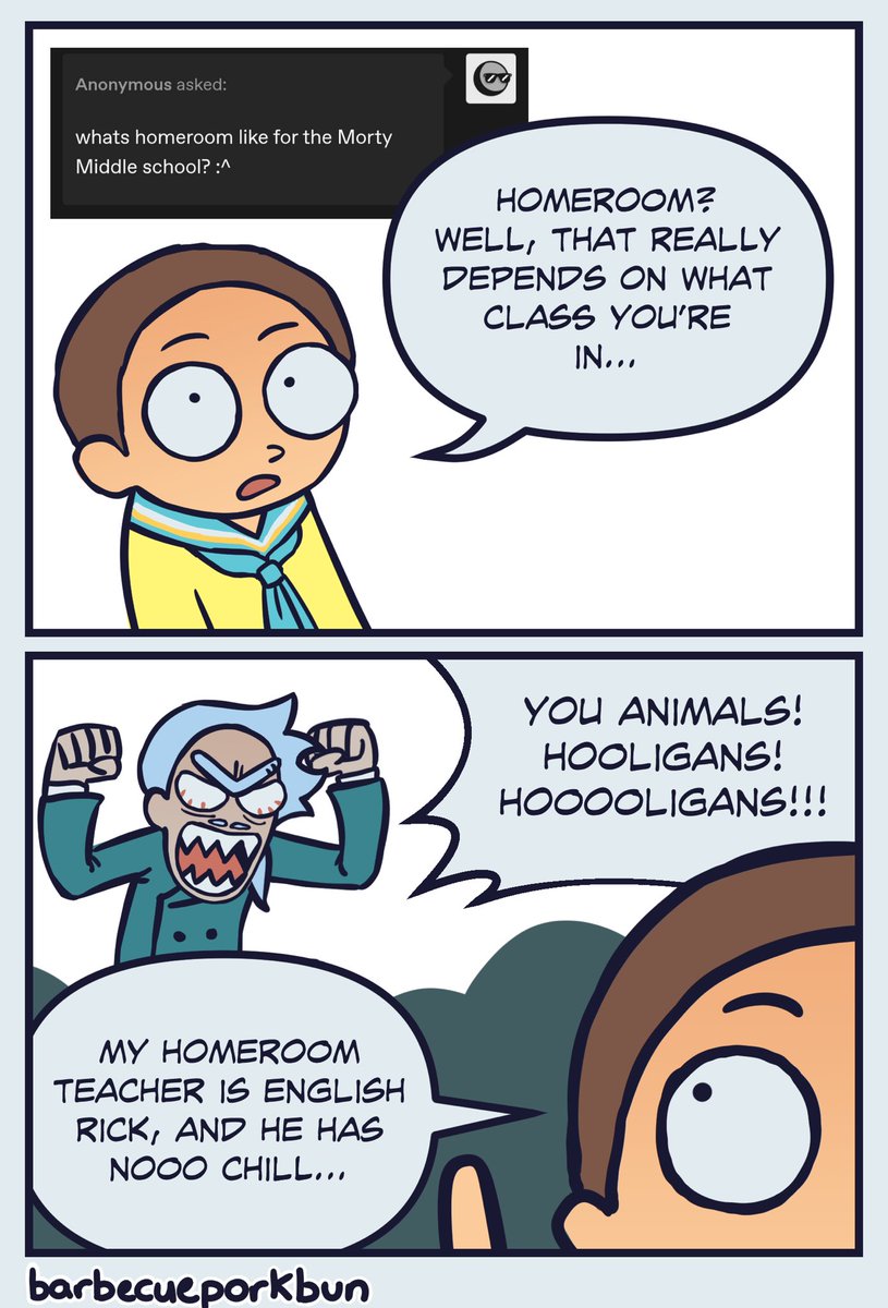 mortymschool's tweet photo. first tumblr ask!! #mortymiddleschool #rickandmorty https://t.co/Tb4TCvKnPh