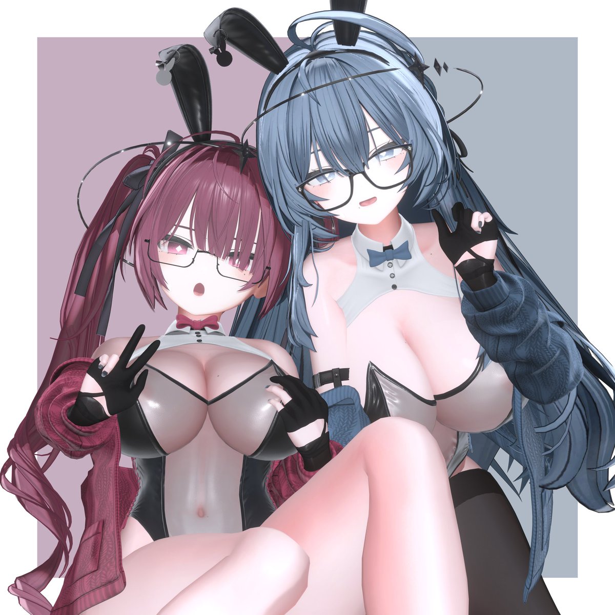 56687B's tweet photo. 🐇🩷🩵#NagasoguStore #Milltina3D https://t.co/fbuHwjIpnP