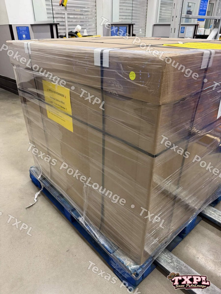 TexasPokeLounge's tweet photo. [SAMS CLUB] FOCUSED FIGHTERS DROP

Still no date but surely it’s soon to be announced by Sam’s with stores confirmed to be receiving inventory - these photos coming from a TEXAS LOCATION!!! 

Stock allocation seems to be similar to the previous drop based on recent leaked info.

Once we get more intel, even insider information - we will push it out. Buckle and get ready to feast. Join our discord for drop tips! Currently invite ONLY

#TexasPokeLounge #TXPL #AscendeHeroes #FocusedFighters #samsclubpokemon #Pokemon #Texas