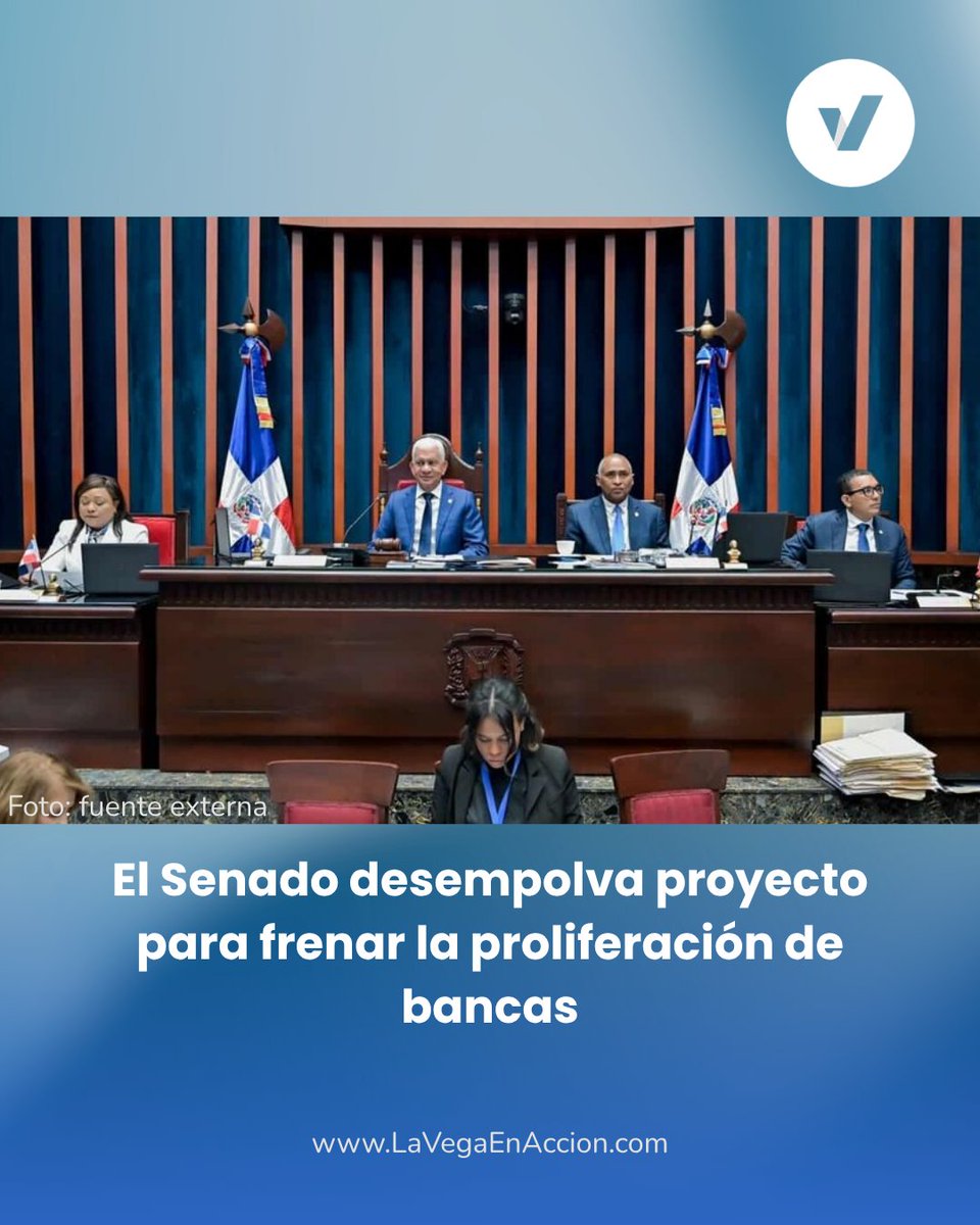 LaVega_enAccion's tweet photo. El Senado reactivó el proyecto de ley de juegos de azar para frenar la proliferación de bancas en RD. La iniciativa limita nuevas licencias por 10 años, crea la DGJA.
#JuegosDeAzar
#SenadoRD
#Bancas
#Regulación
🌐 https://t.co/UTLEiSFM7X https://t.co/AIhFvOMRMP