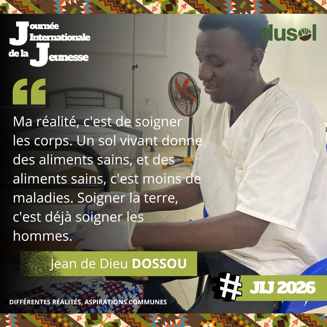DuSol_tg's tweet photo. La gestion durable des sols, c'est l'affaire de tous. #JournéeDeLaJeunesse2026 #GestionDurableDesSols #AgricultureDurable #DUSOL #JIJ2026 https://t.co/1PbsnctpnM