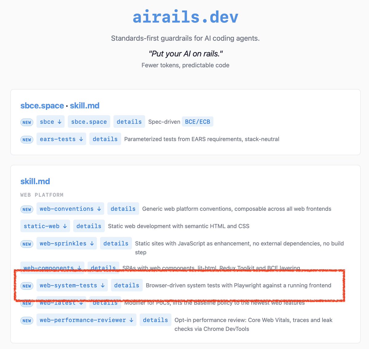 AdamBien's tweet photo. /web-system-tests #Playwright skill for web standards /web-components is available #airhacks #airails #webcomponents https://t.co/bAcbKoyIPf