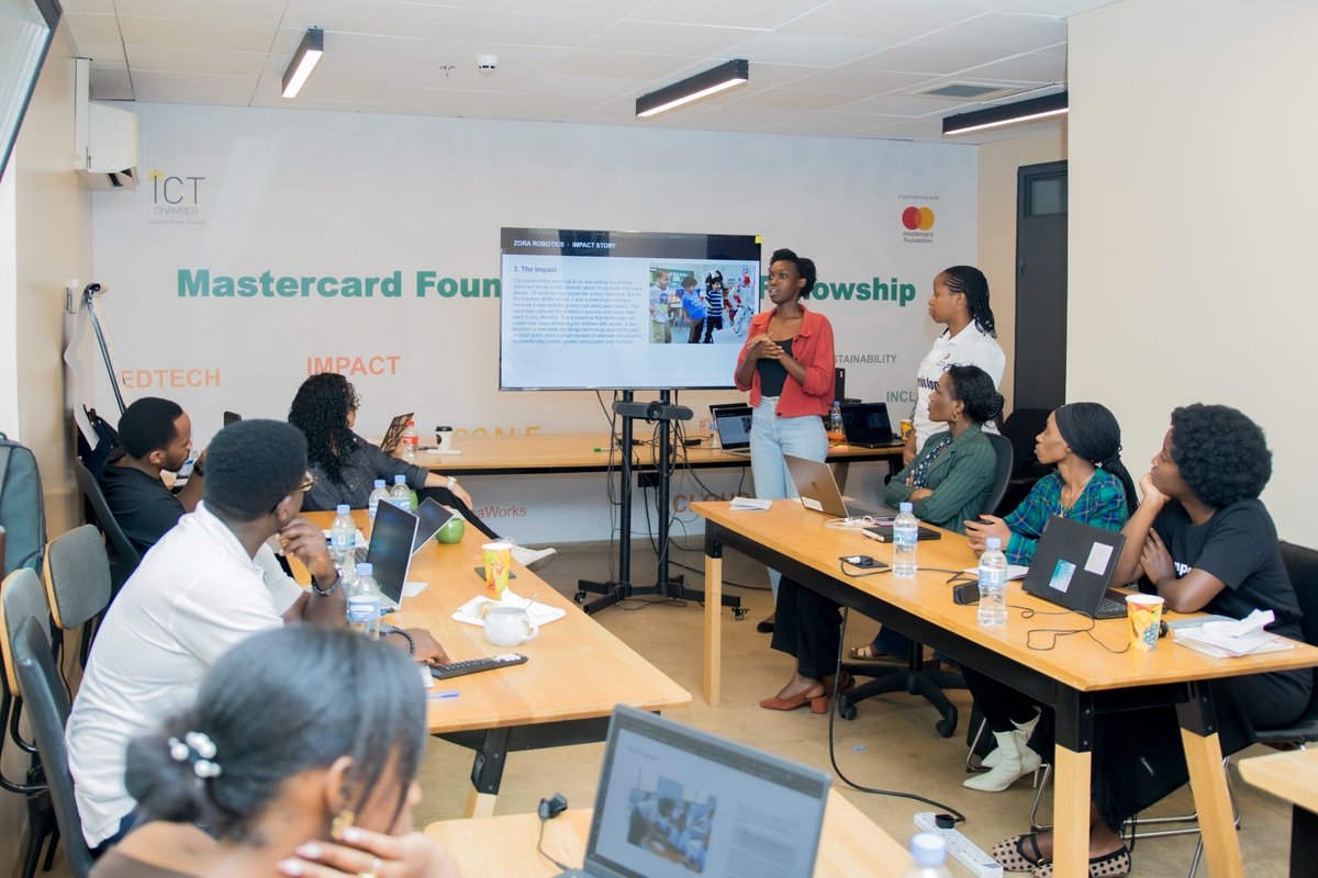 rwictchamber's tweet photo. As we closed Day Two of the #MarComms Workshop under the Mastercard Foundation EdTech Fellowship, the #Fellows opened up their #MarComms operations.

Through a MarComms #peeraudit, Fellows had the opportunity to assess their approaches, identify gaps, and exchange practical recommendations on channels, content, processes, and performance.

The #MarCommsHotSeat then brought real experiences to the table. Fellows shared what has worked, what hasn't, the lessons behind their marketing journeys, and how stronger #storytelling can help communicate the value and #impact of their #EdTech solutions.
@creativity_rw @EdtechCenter @soma_found_rw @nyerekatech #BrainInk @Competence___  @zorabots  @Berulfoundation @BeruloAp