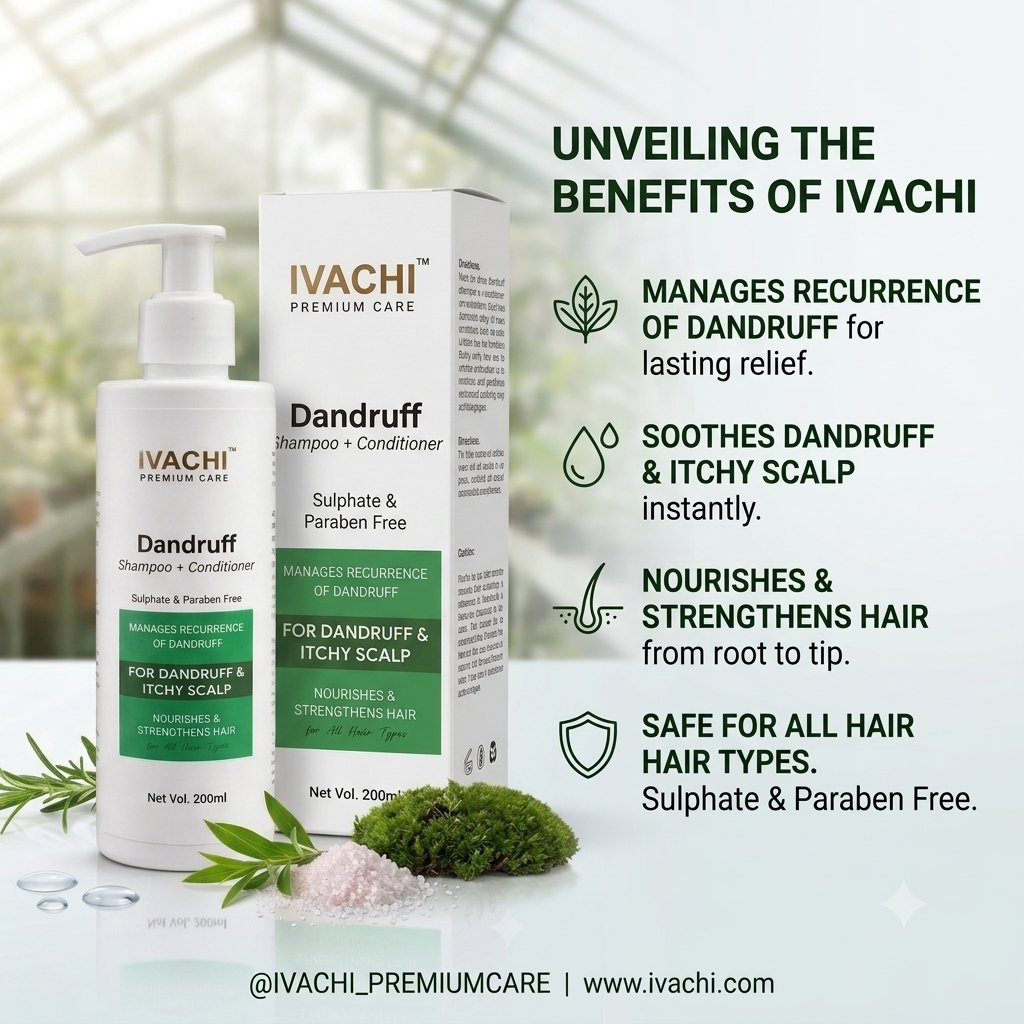 IIvachi's tweet photo. Discover the ultimate solution for a healthy, flake-free scalp! Our Sulphate &amp; Paraben-Free Dandruff Shampoo + Conditioner is here to soothe and nourish your hair and scalp. 🌿✨
​#Ivachi #ScalpCare #HealthyHair #SelfCare https://t.co/zrqHJME8pQ