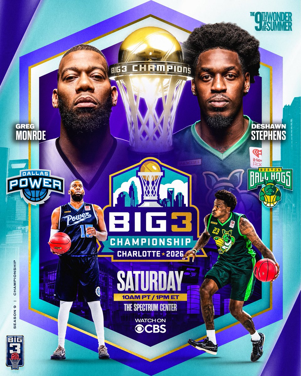 thebig3's tweet photo. Championships are won in the paint and Neither one of them is backing down.

Catch the BIG3 Championship Saturday, 1PM ET / 10AM PT on @CBSSports 🏀 https://t.co/4XCoINqAhV