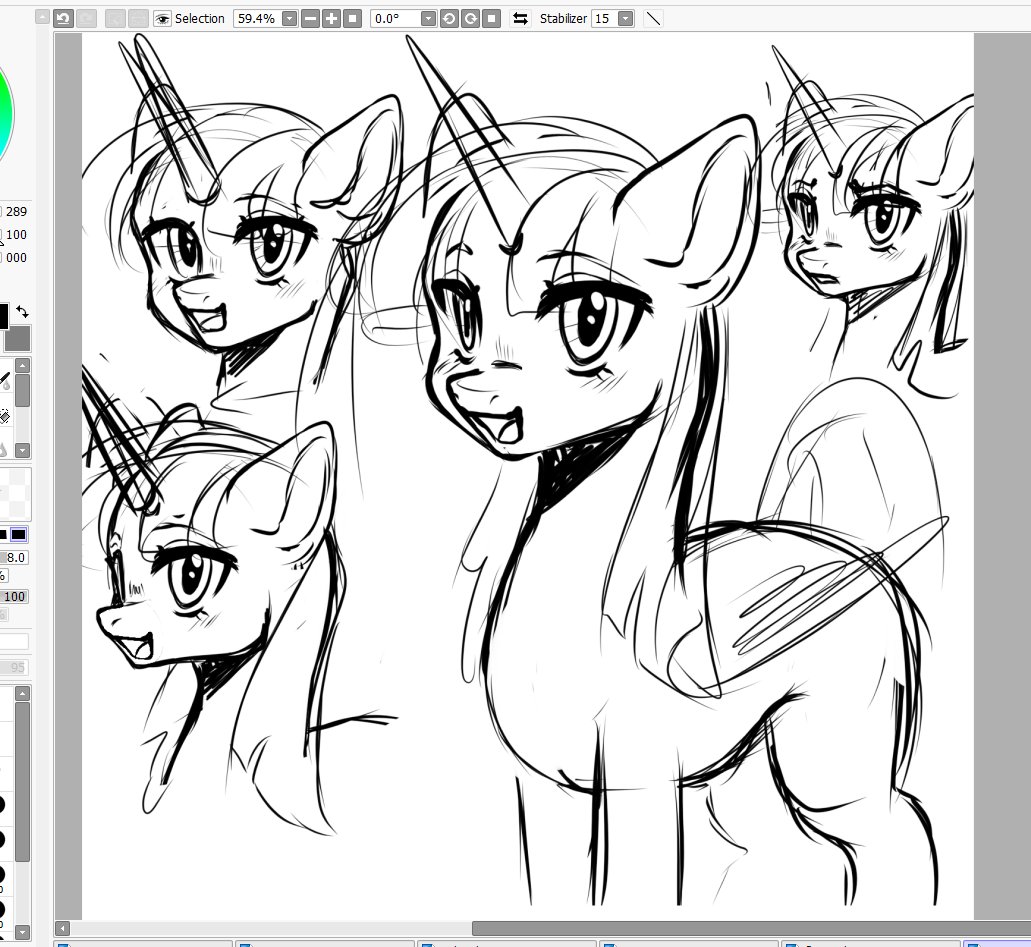 remmiise's tweet photo. thinking of also making a fully rendered more in my personal style model for ponies as well and thought of this kind of head/ muzzle shape? 😰 https://t.co/1FKMj4DBaZ