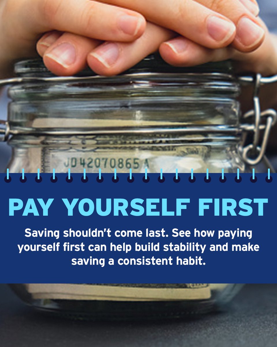 JMichaelFord200's tweet photo. Many Americans lack enough savings to cover three months of expenses. Click the link to learn how "paying yourself first" can grow your savings and protect your financial future.

https://t.co/aZkeuBK57f https://t.co/bQlRJc49KV