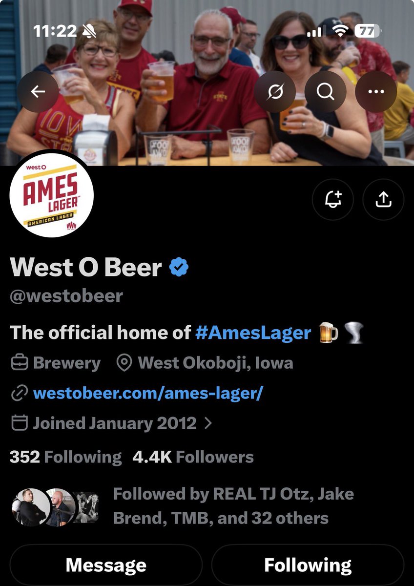 blakeattack1846's tweet photo. Okay but @westobeer pushing Ames Lager like this. I need football like right now. https://t.co/gUdAVBcBXk