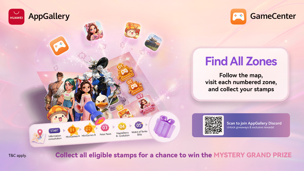 AppGallery's tweet photo. Heading to Gamescom 2026? Find us at Hall 7, Stand B-031 for the Play Together stamp hunt 🎮

Explore all zones, complete challenges, collect stamps, and unlock your chance at the Mystery Grand Prize.

Aug 26-30 | T&amp;C apply

#PlayTogether #Gamescom2026 https://t.co/n24o1YRnug