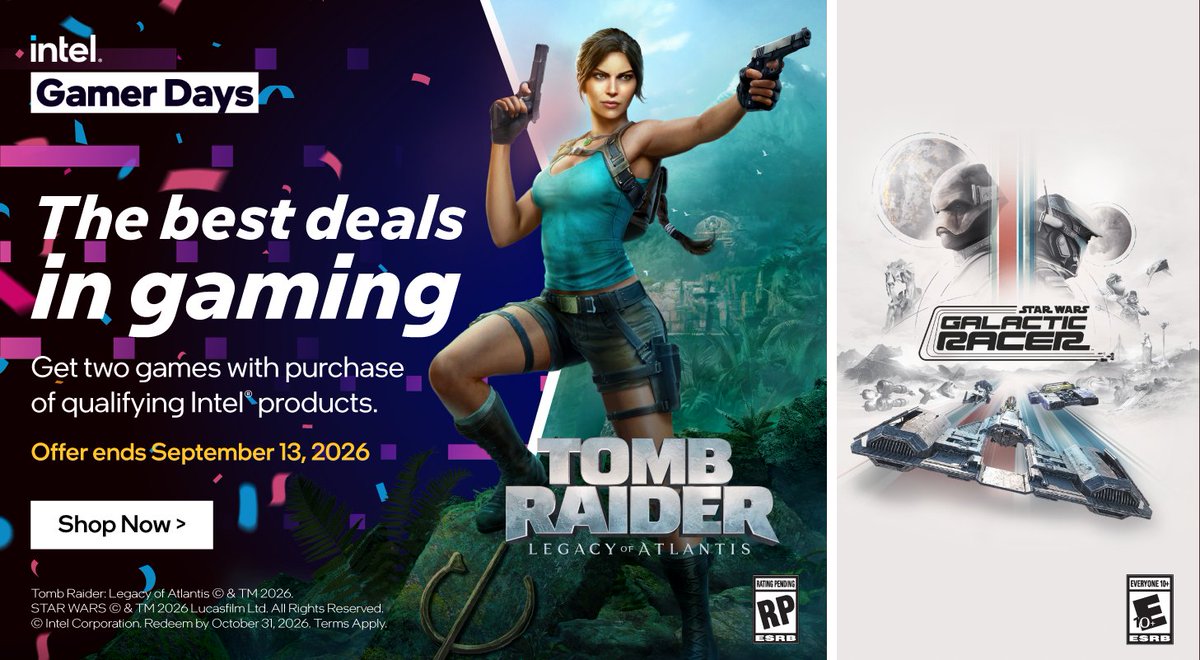 CGMagonline's tweet photo. Intel Gamer Days has returned for 2026, bringing gaming-focused deals, exclusive rewards and opportunities for Canadians to upgrade their setups with the latest Intel-powered hardware.

https://t.co/YEFmSGEbC7

#IntelGamerDays https://t.co/r6vXdC9CZc