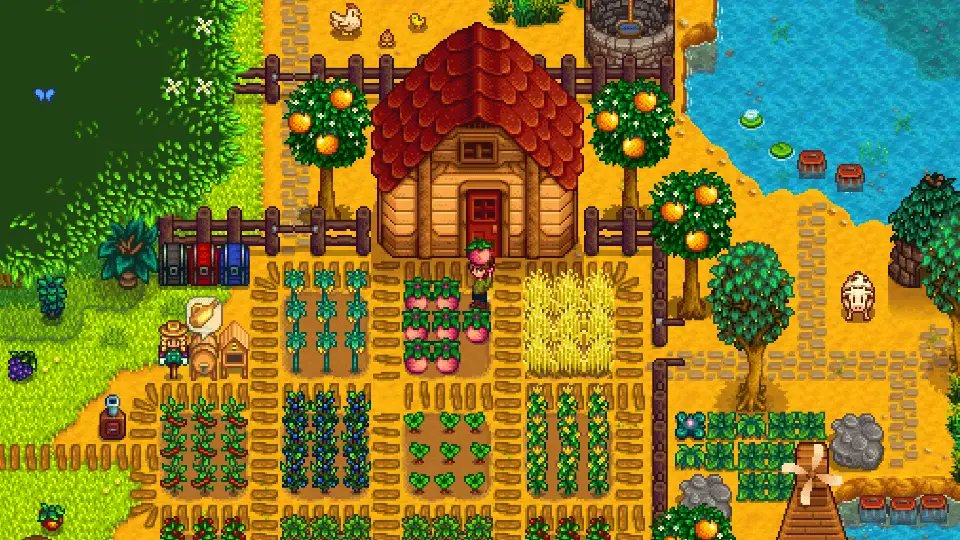 RuthLushbaugh's tweet photo. Just knocked out 3 daily missions in Stardew Valley this morning, now time to chill with some coffee and check the farm’s new chicken coop https://t.co/2FIenkvru1
