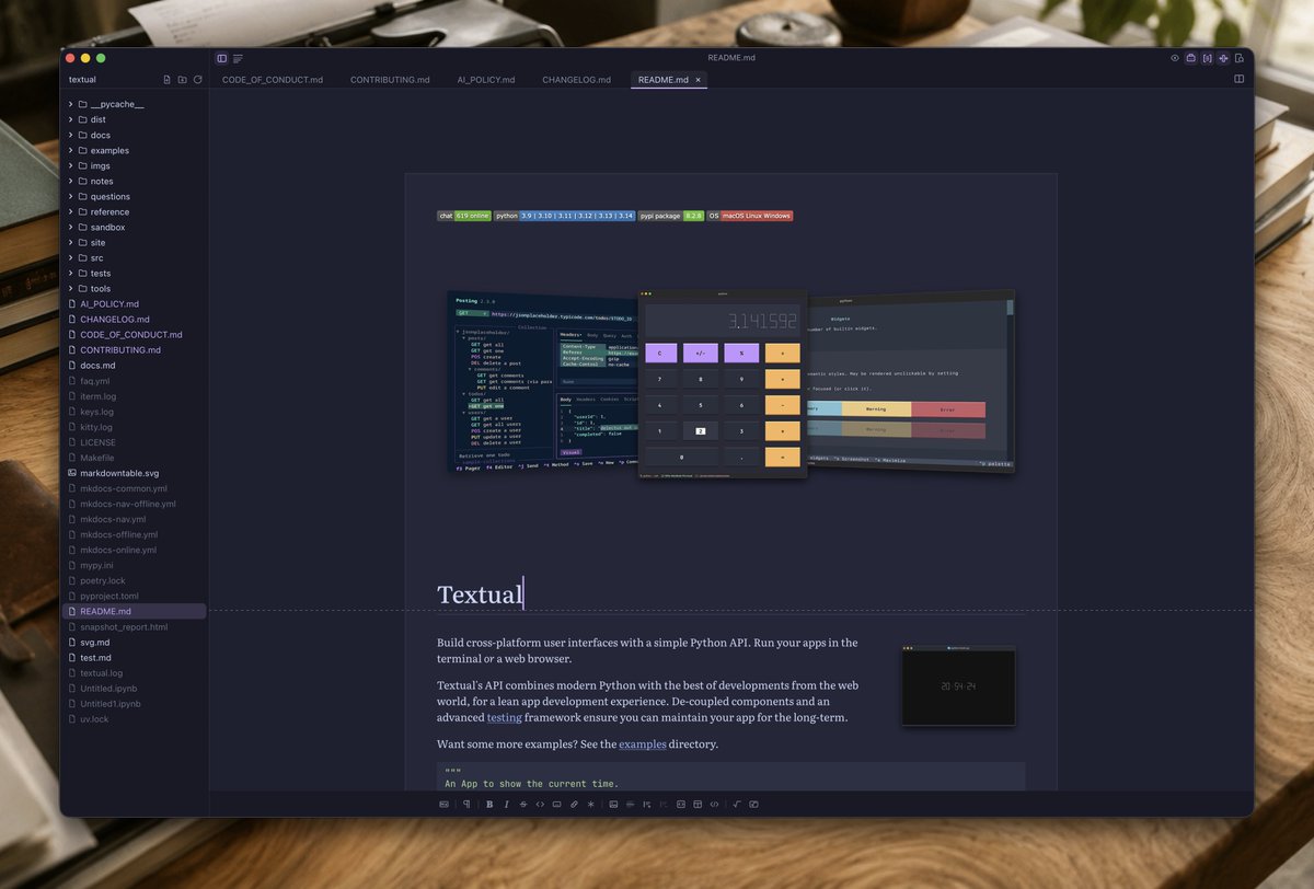 willmcgugan's tweet photo. I cannot leave this app alone.

I struggle with UI design. I feel like I've refined it enough one day, but then it looks like a pile of garbage to me the next day. I hope this is its final incarnation... https://t.co/8JGXtgbFNO